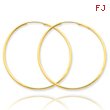 14K Gold 1.5x44mm Polished Round Endless Hoop Earrings