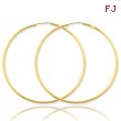 14K Gold 1.5x53mm Polished Round Endless Hoop Earrings