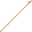 14K Gold 1.75mm Handmade Regular Rope Chain
