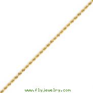 14K Gold 1.75mm Handmade Regular Rope Chain