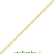 14K Gold 1.8mm Diamond Cut Cable Chain