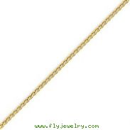 14K Gold 1.8mm Flat Wheat Bracelet