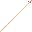 14K Gold 1mm Machine-Made Rope Chain