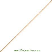 14K Gold 1mm Machine-Made Rope Chain