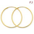 14K Gold 1X33mm Endless Hoop Earring