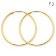 14K Gold 1X33mm Endless Hoop Earring