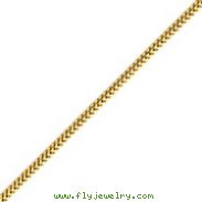 14K Gold 2.0mm Franco Bracelet