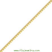 14K Gold 2.25mm Lite Box Bracelet