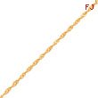 14K Gold 2.25mm Singapore Anklet