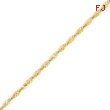 14K Gold 2.2mm Twisted Pendant Bracelet