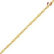 14K Gold 2.2mm Twisted Pendant Bracelet