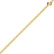 14K Gold 2.4mm Cable Chain