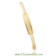 14K Gold 2.5mm Slip-On 5.5" " Baby ID Bangle Bracelet