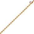 14K Gold 2.75mm Diamond-Cut Rope with Lobster Clasp Chain