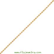 14k Gold 2mm Diamond-Cut Rope With Lobster Clasp Chain