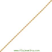 14k Gold 2mm Diamond-Cut Rope With Lobster Clasp Chain