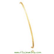 14K Gold 2mm Diamond Cut Tube Bangle