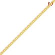 14K Gold 2mm Lightweight Handmade Flat Chain