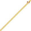 14K Gold 2mm Lightweight Handmade Flat Chain