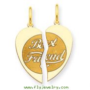 14K Gold 2pc Best Friend Charm
