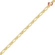 14K Gold 3.25mm Fancy Anchor Chain