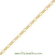 14K Gold 3.25mm Fancy Anchor Chain