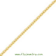 14K Gold 3.2mm Cable Chain