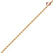 14K Gold 3.50mm Diamond-Cut Quadruple Rope Chain