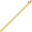 14K Gold 3.75mm Concave Anchor Bracelet