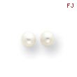 14K Gold 3mm Cultured Pearl Earrings