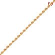 14K Gold 3mm Diamond-Cut Rope With Lobster Clasp Chain