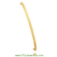 14K Gold 3mm Laser And Diamond Cut Tube Bangle