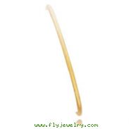 14K Gold 3mm Polished Round Tube Bangle Bracelet