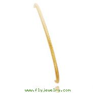 14K Gold 3mm Tube Bangle Bracelet