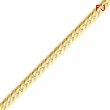 14K Gold 4.2mm Beveled Curb Chain