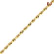 14K Gold 4.5mm Diamond Cut Quadruple Rope Chain