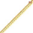 14K Gold 4.6mm Beveled Curb Bracelet