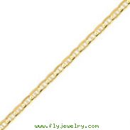 14K Gold 5.25mm Concave Anchor Bracelet