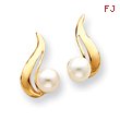 14K Gold 5.5mm Pearl Earring