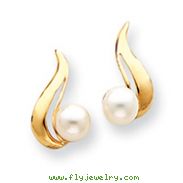 14K Gold 5.5mm Pearl Earring