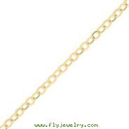 14K Gold 5.6mm Textured Cable Chain