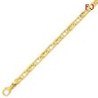 14K Gold 5.8mm Polished Fancy Link Bracelet