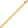 14K Gold 5mm Domed Curb Bracelet