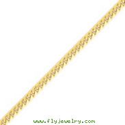 14K Gold 5mm Domed Curb Bracelet