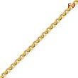 14K Gold 5mm Hollow Rolo Bracelet