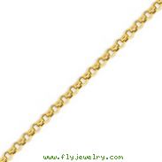 14K Gold 5mm Hollow Rolo Bracelet