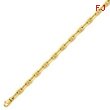 14K Gold 5mm Polished Fancy Link Bracelet