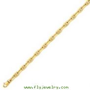 14K Gold 5mm Polished Fancy Link Bracelet