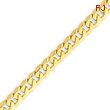 14K Gold 6.1mm Beveled Curb Bracelet