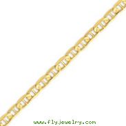 14K Gold 6.25mm Concave Anchor Chain